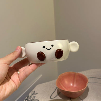 Smiley Bean Ceramic Mini Bowl