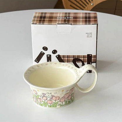 Spring Garden Westie Ceramic Mug Bowl