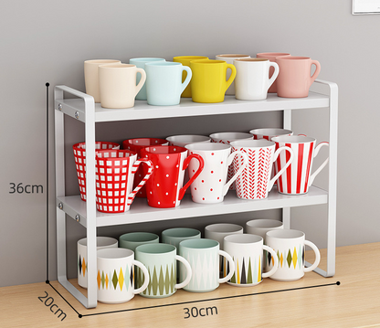2-Tier Multi-Functional Cup Rack