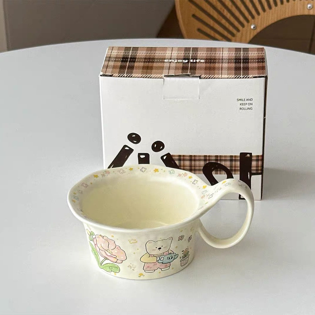 Spring Garden Westie Ceramic Mug Bowl