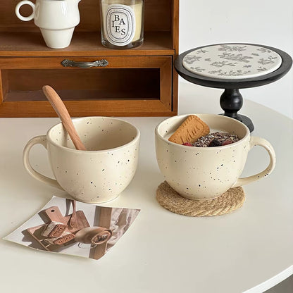 Speckled Ceramic Oatmeal Mug
