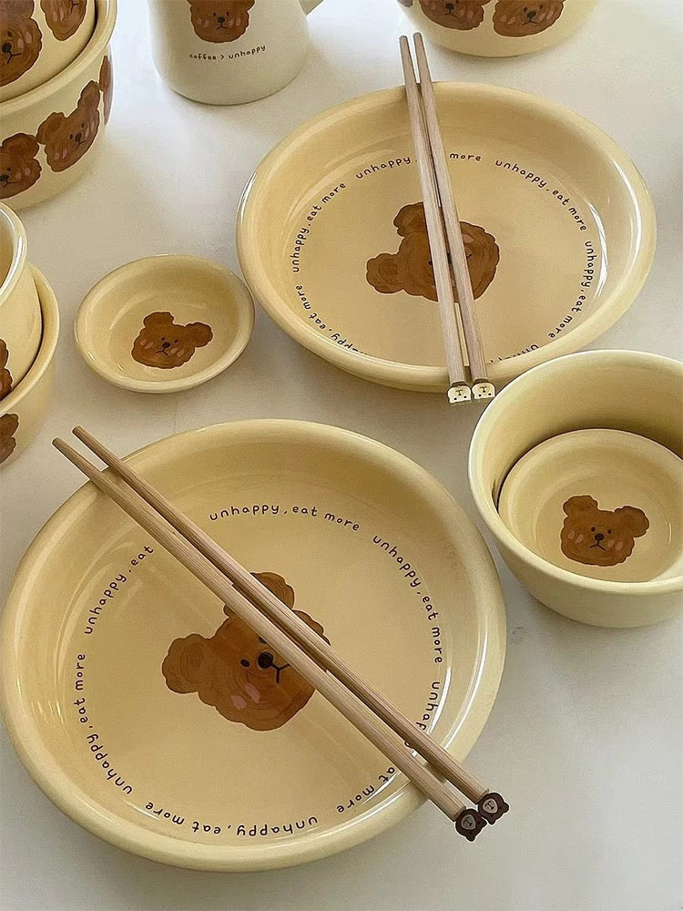 NoEmo Bear Ceramic Saucer