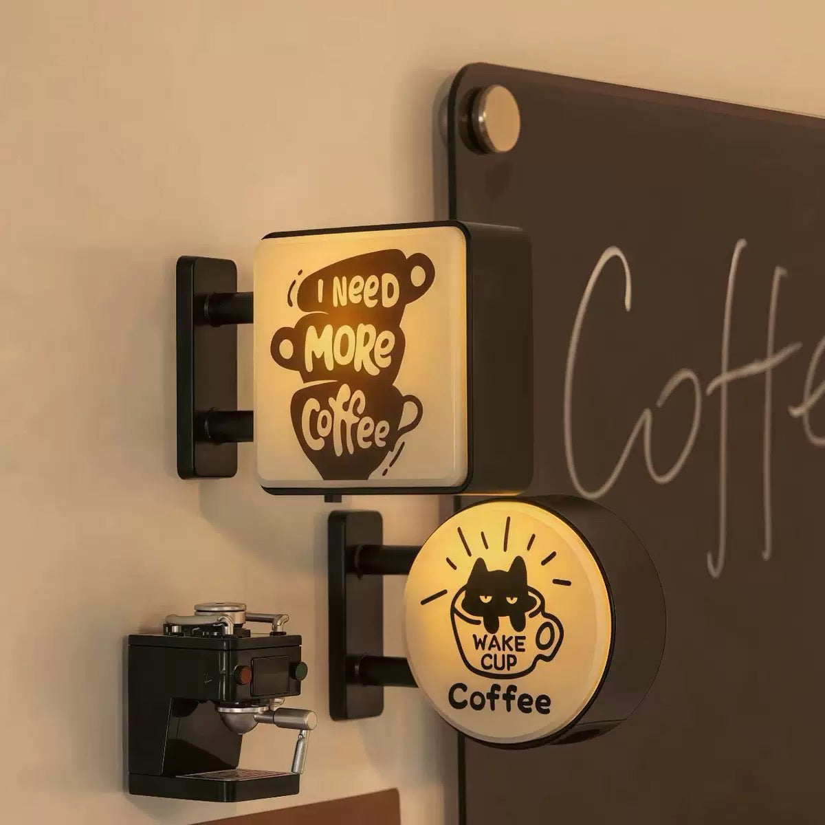 Coffee Corner Light-Up Fridge Magnet
