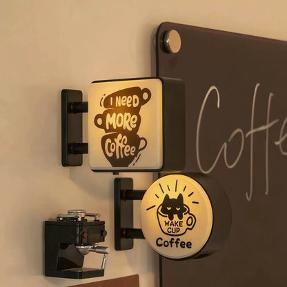 Coffee Corner Light-Up Fridge Magnet