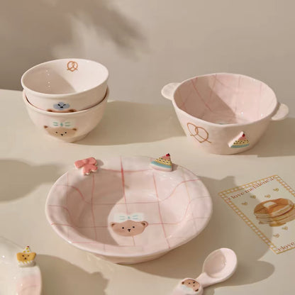 Sweet Bear Underglaze Ceramic Dinnerware Collection