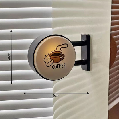 Coffee Corner Light-Up Fridge Magnet