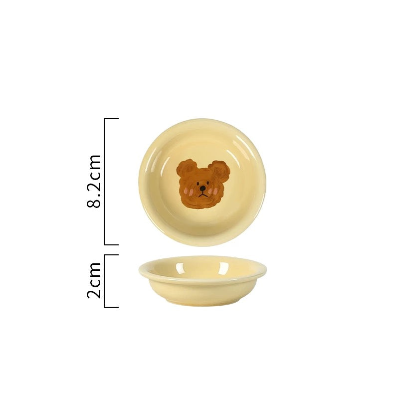 NoEmo Bear Ceramic Saucer