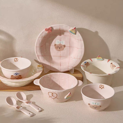 Sweet Bear Underglaze Ceramic Dinnerware Collection