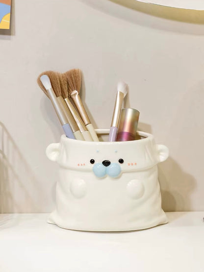 Cute White Seal Multi-Purpose Ceramic Cup