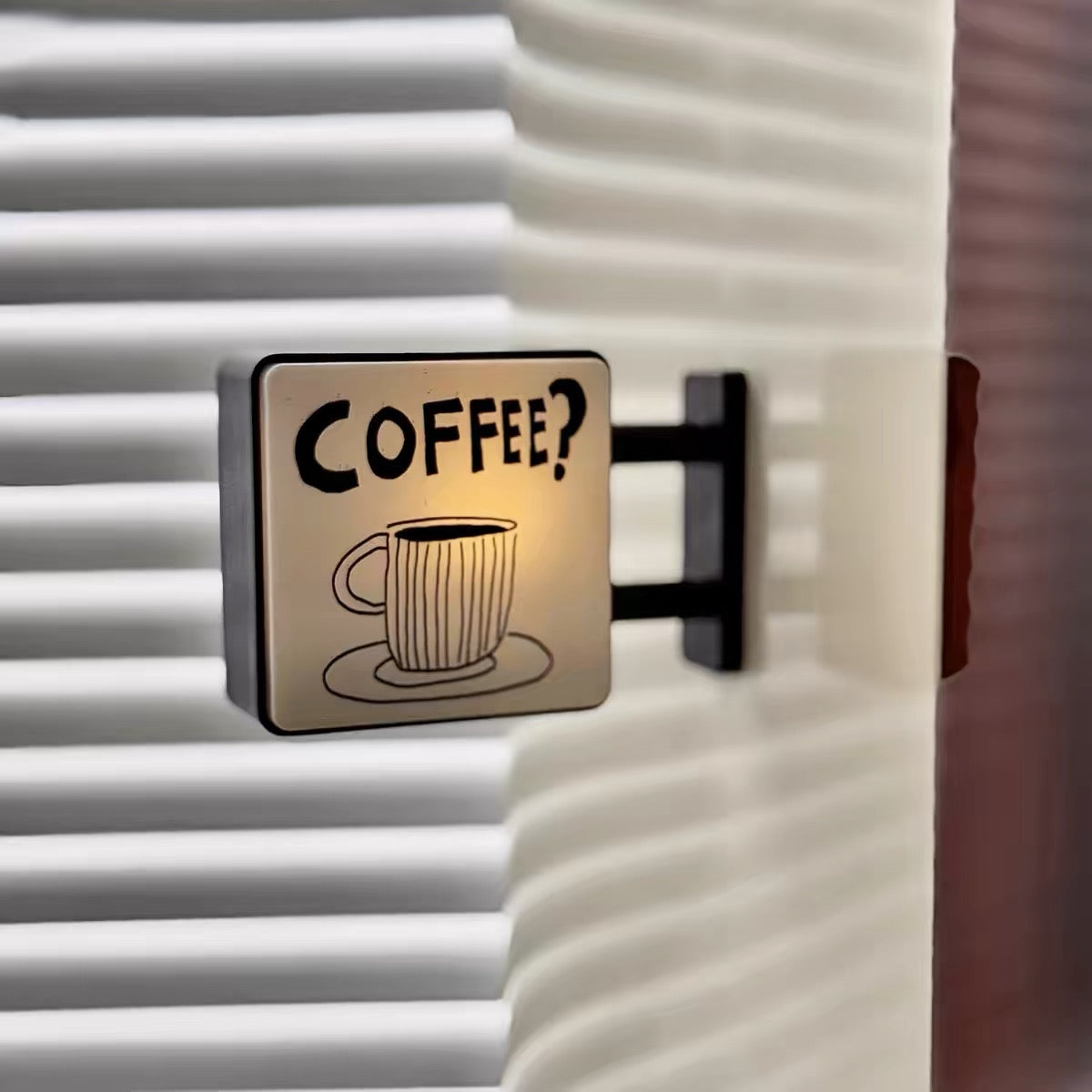 Coffee Corner Light-Up Fridge Magnet