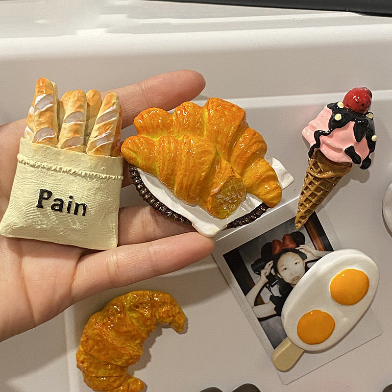 Vintage French Food Refrigerator Magnet