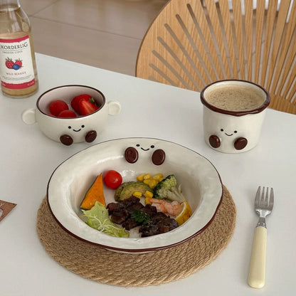 Smiley Bean Ceramic Mini Bowl