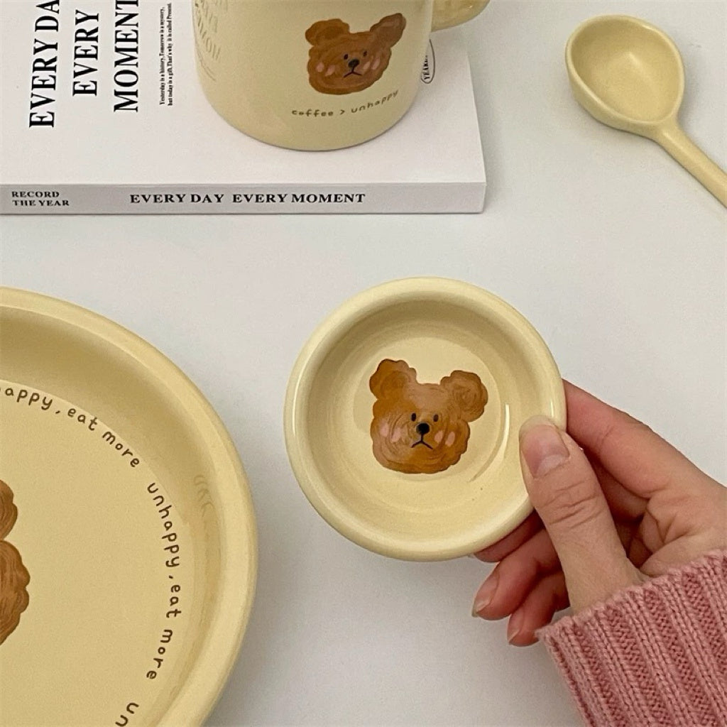 NoEmo Bear Ceramic Saucer