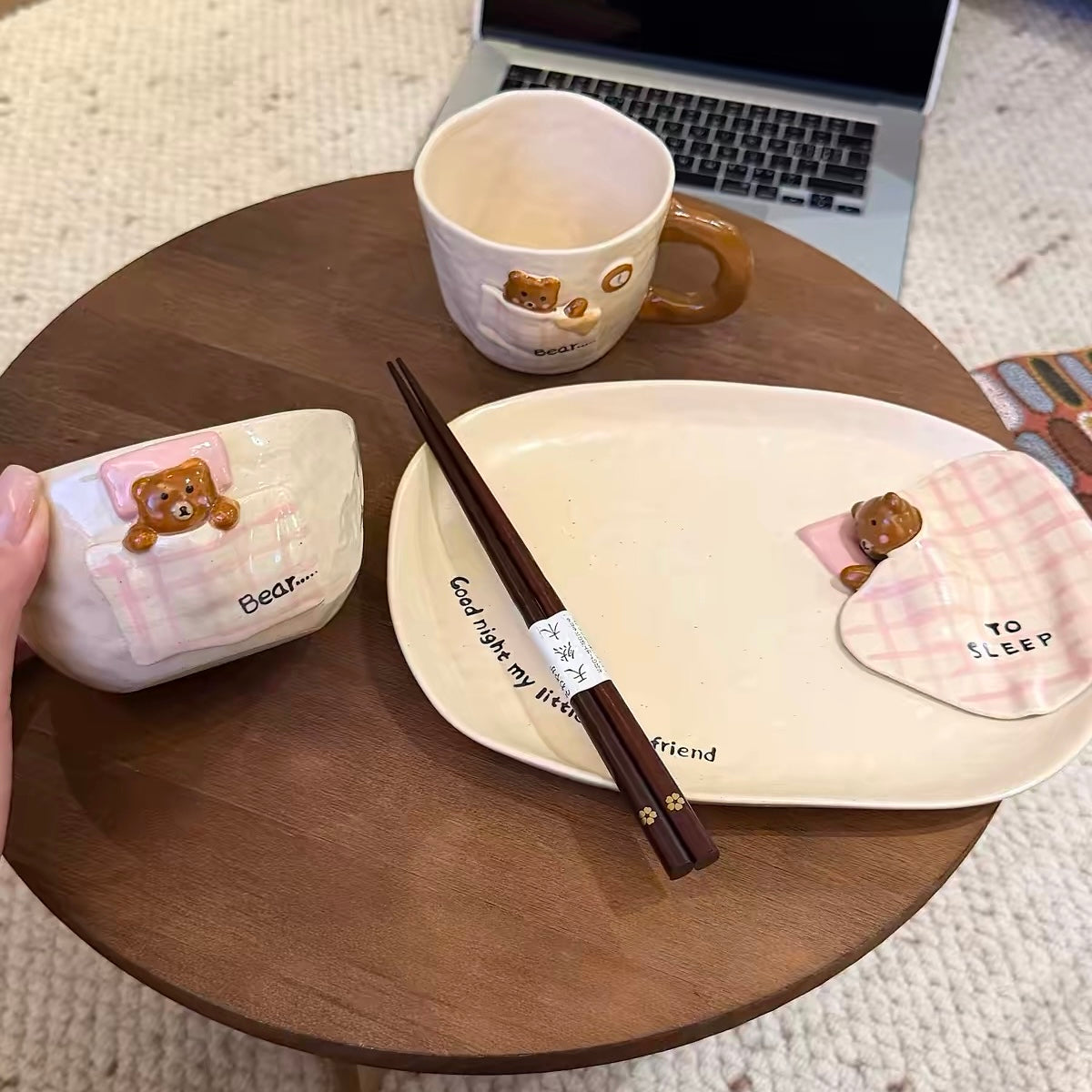 Vintage Sleepy Bear Ceramic Collection