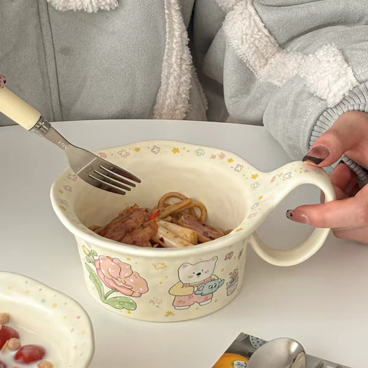 Spring Garden Westie Ceramic Mug Bowl