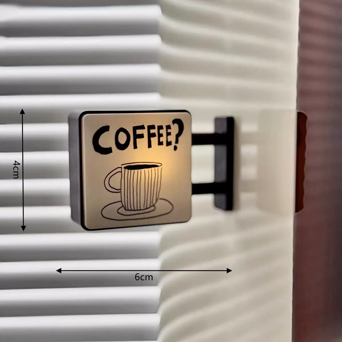 Coffee Corner Light-Up Fridge Magnet
