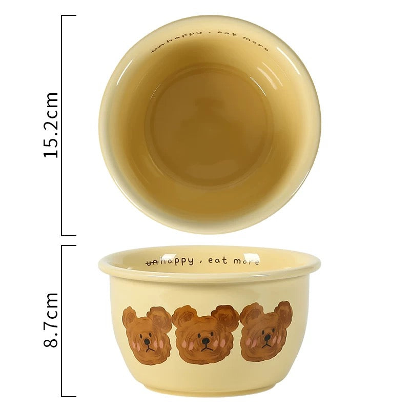 NoEmo Bear Ceramic Noodle Bowl