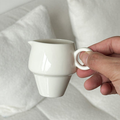 White Ceramic Creamer Jug