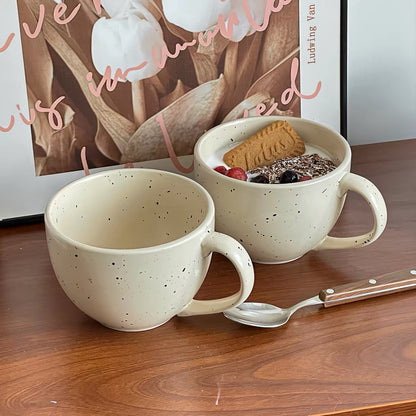 Speckled Ceramic Oatmeal Mug
