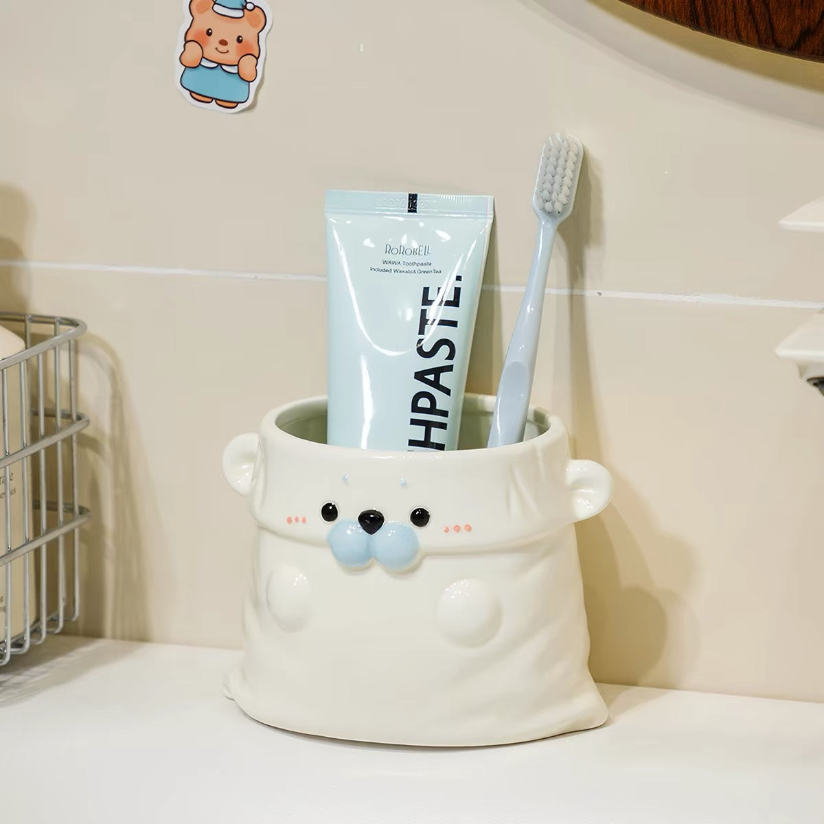 Cute White Seal Multi-Purpose Ceramic Cup