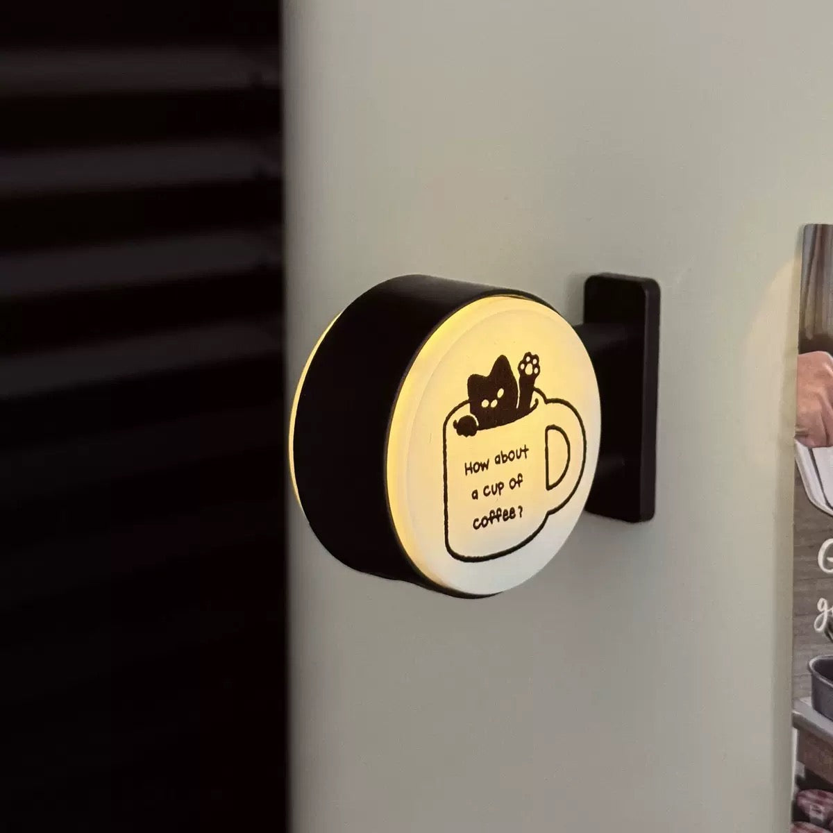 Coffee Corner Light-Up Fridge Magnet