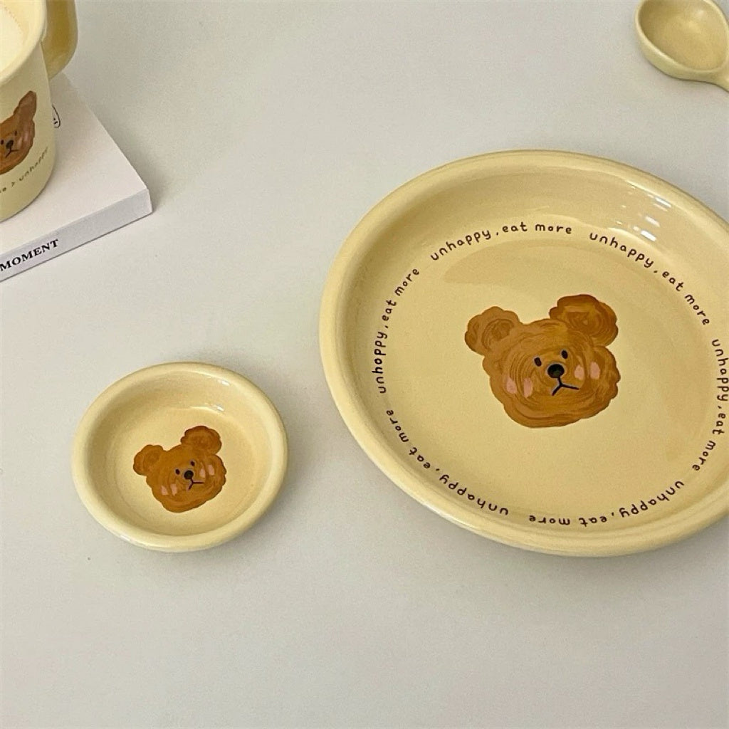 NoEmo Bear Ceramic Saucer