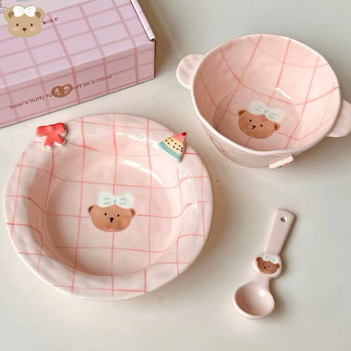 Sweet Bear Underglaze Ceramic Dinnerware Collection