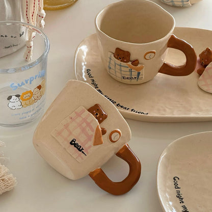 Vintage Sleepy Bear Ceramic Collection