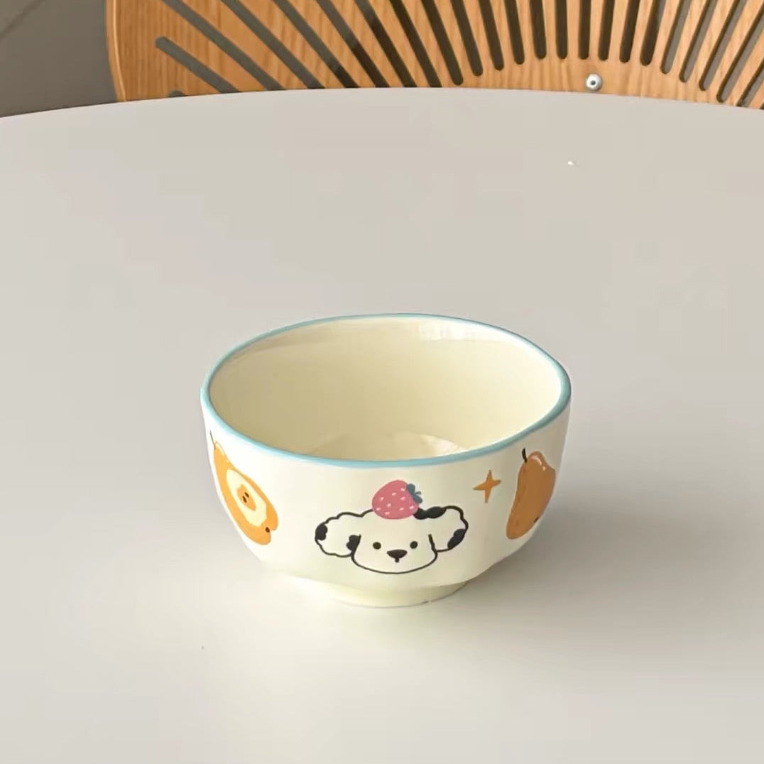 Cute Dalmatian Ceramic Rice Bowl