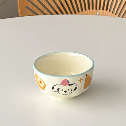 Cute Dalmatian Ceramic Rice Bowl