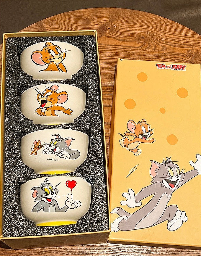 Tom and Jerry Ceramic Bowl Gift Set