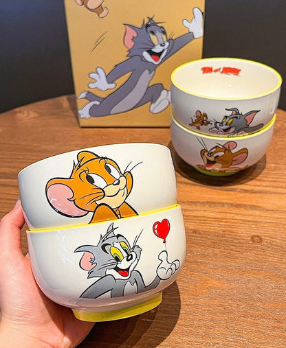Tom and Jerry Ceramic Bowl Gift Set