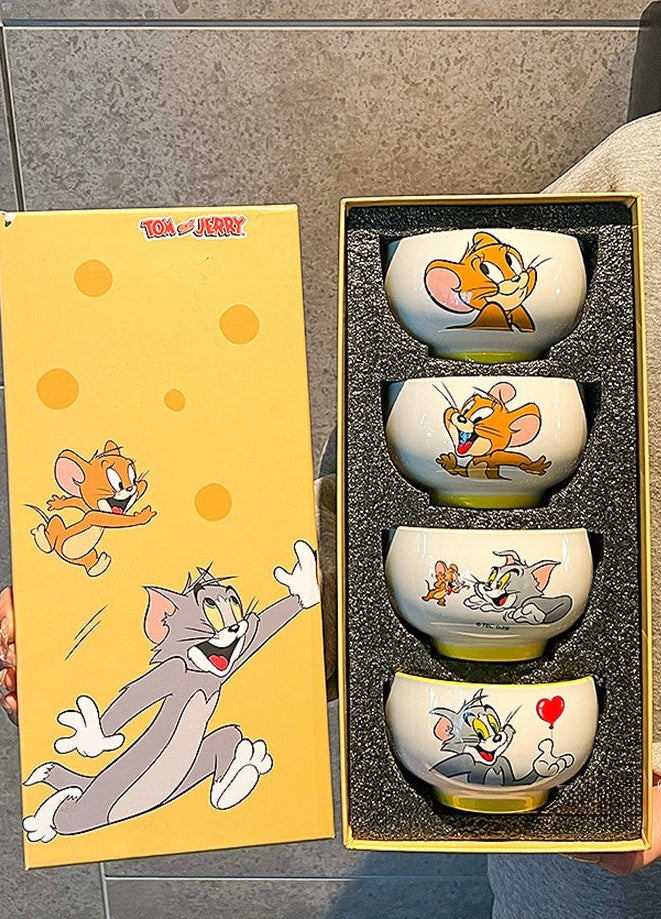 Tom and Jerry Ceramic Bowl Gift Set