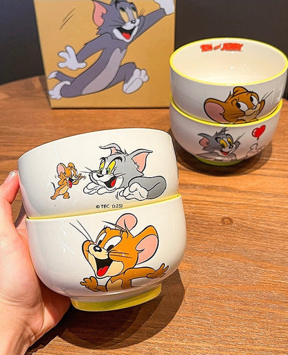 Tom and Jerry Ceramic Bowl Gift Set