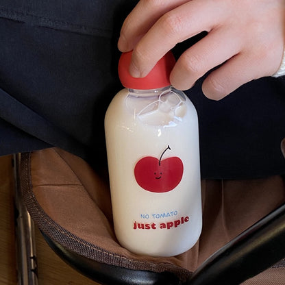 Creative Red Apple High-Borosilicate Heat-Resistant Glass Bottle
