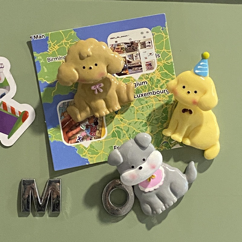 Cute Cartoon Wobbling Puppy Fridge Magnet (4 Styles Available)