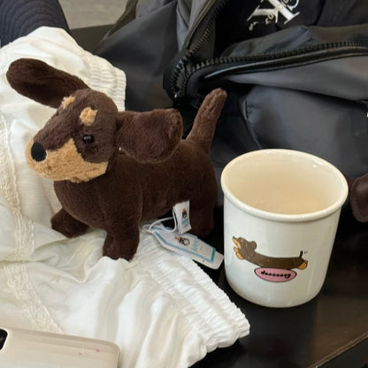 Cute Dachshund Handheld Mug