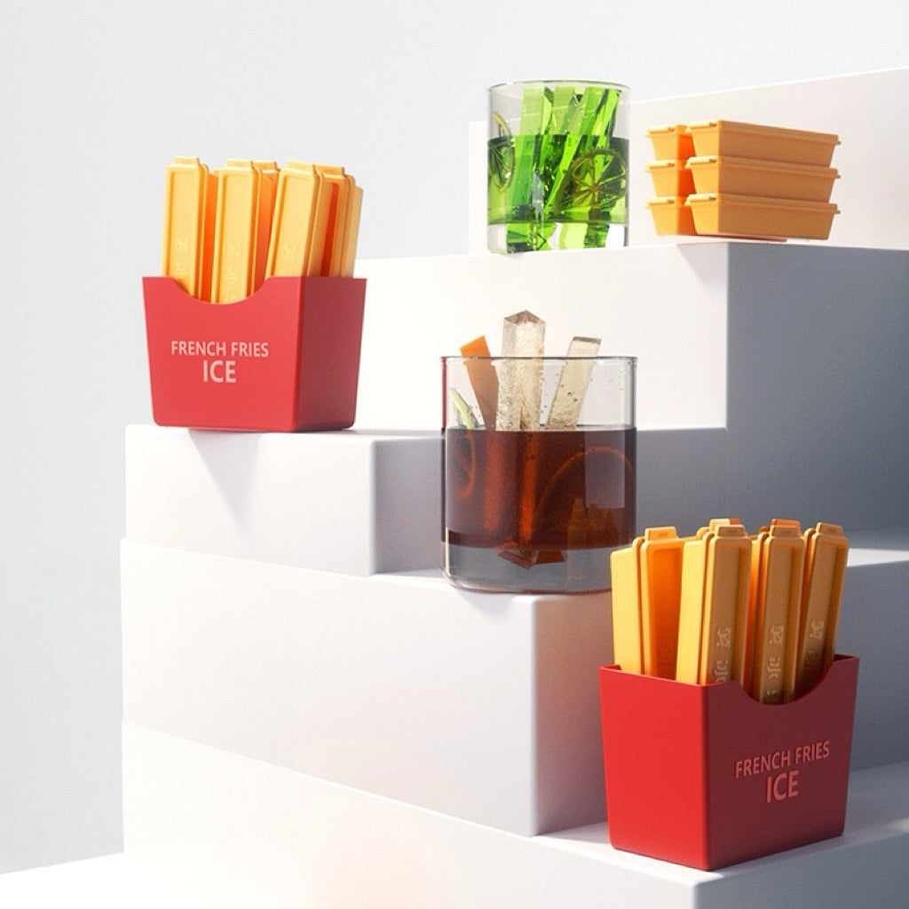 Glaçons frites Aimant de réfrigérateur