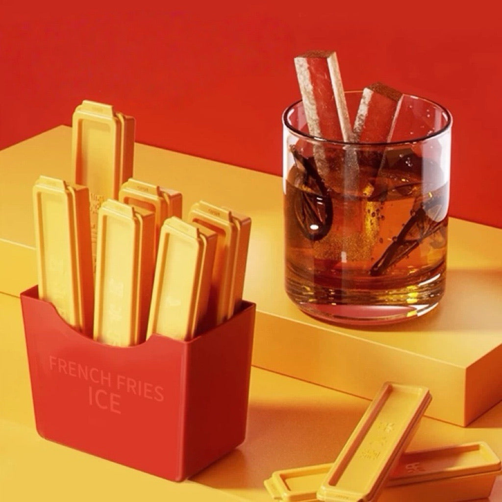 Glaçons frites Aimant de réfrigérateur