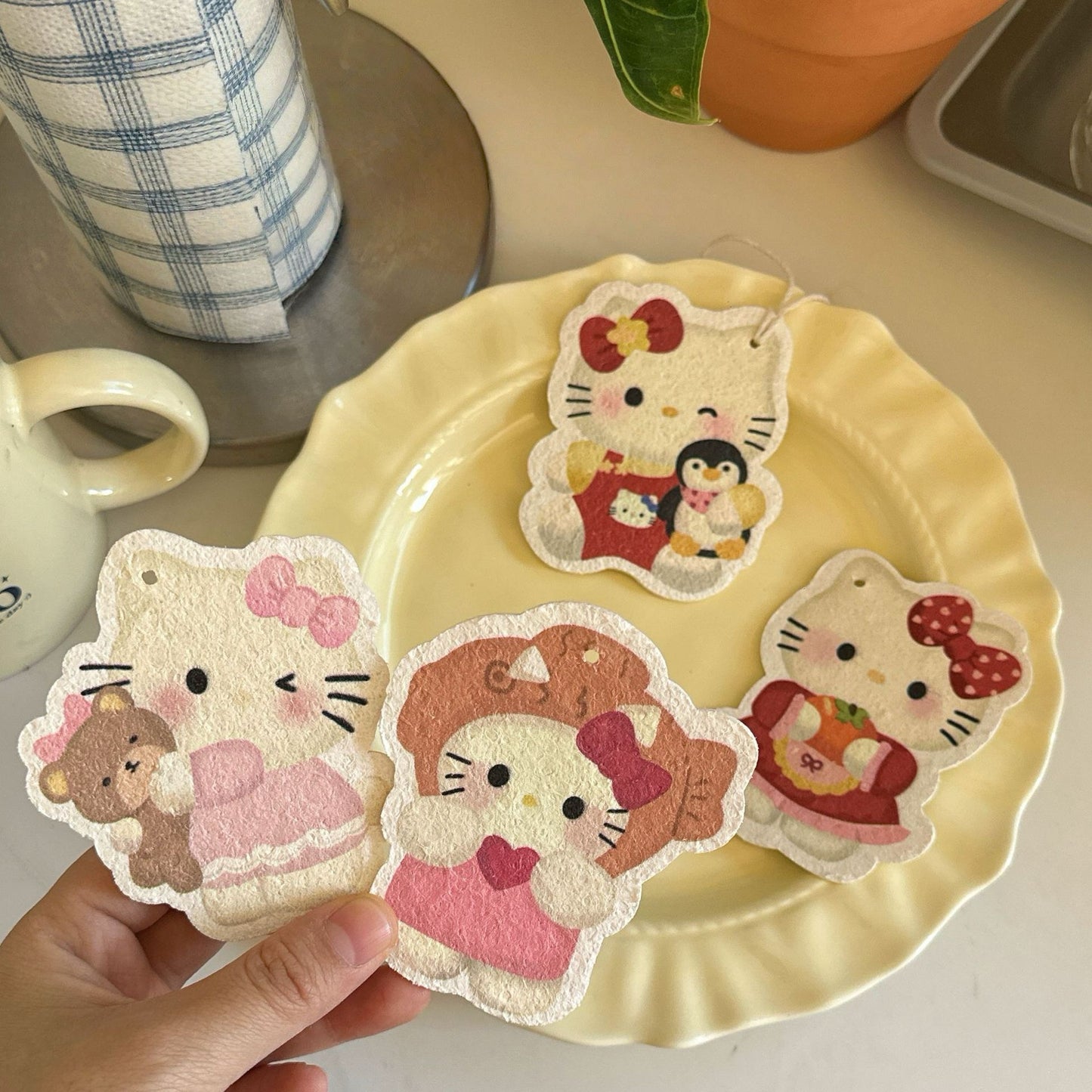 Hello Kitty Cellulose Sponge Dishcloth