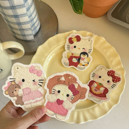 Hello Kitty Cellulose Sponge Dishcloth