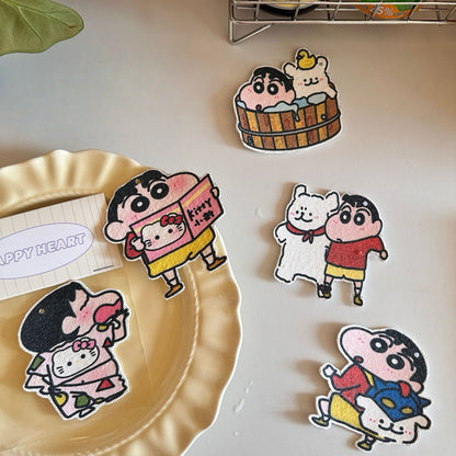 Crayon Shin-chan Cellulose Sponge Dishcloth