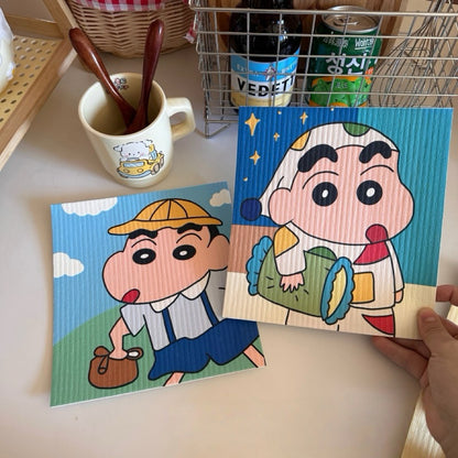 Crayon Shin-chan Cellulose Sponge Dishcloth