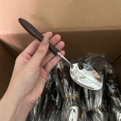 Luxury 304 Stainless Steel & Wenge Wood Cutlery
