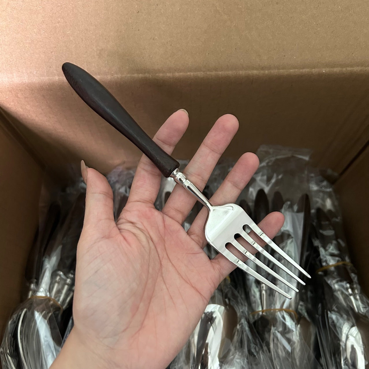 Luxury 304 Stainless Steel & Wenge Wood Cutlery