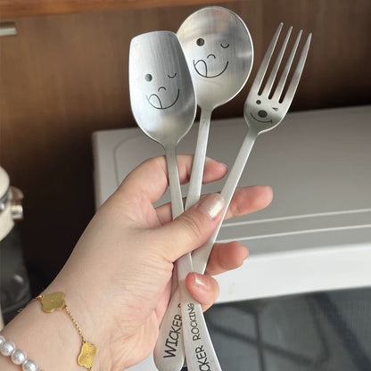 Stainless Steel Smiley Cutlery