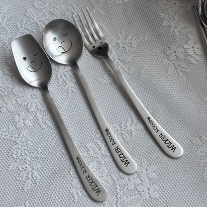 Stainless Steel Smiley Cutlery
