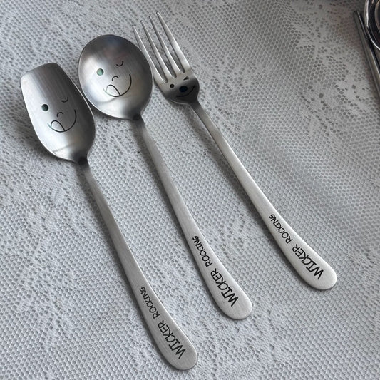 Stainless Steel Smiley Cutlery
