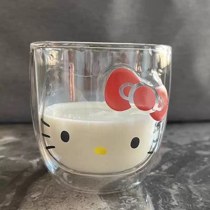 Hello Kitty Double-Walled Glass Cup