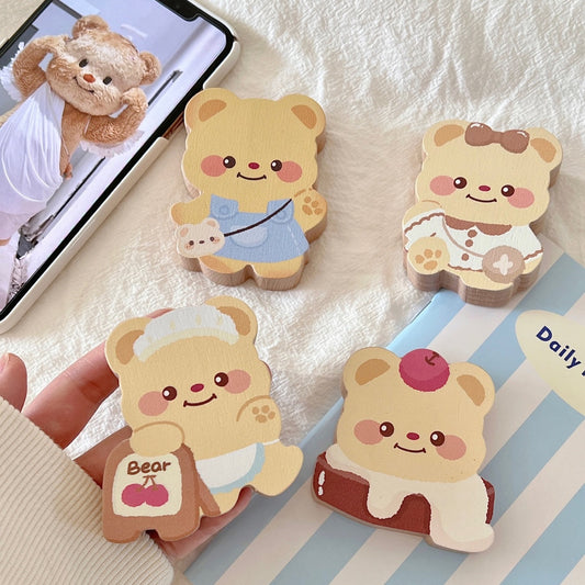 Butter Bear Beechwood Fridge Magnet Bottle Opener